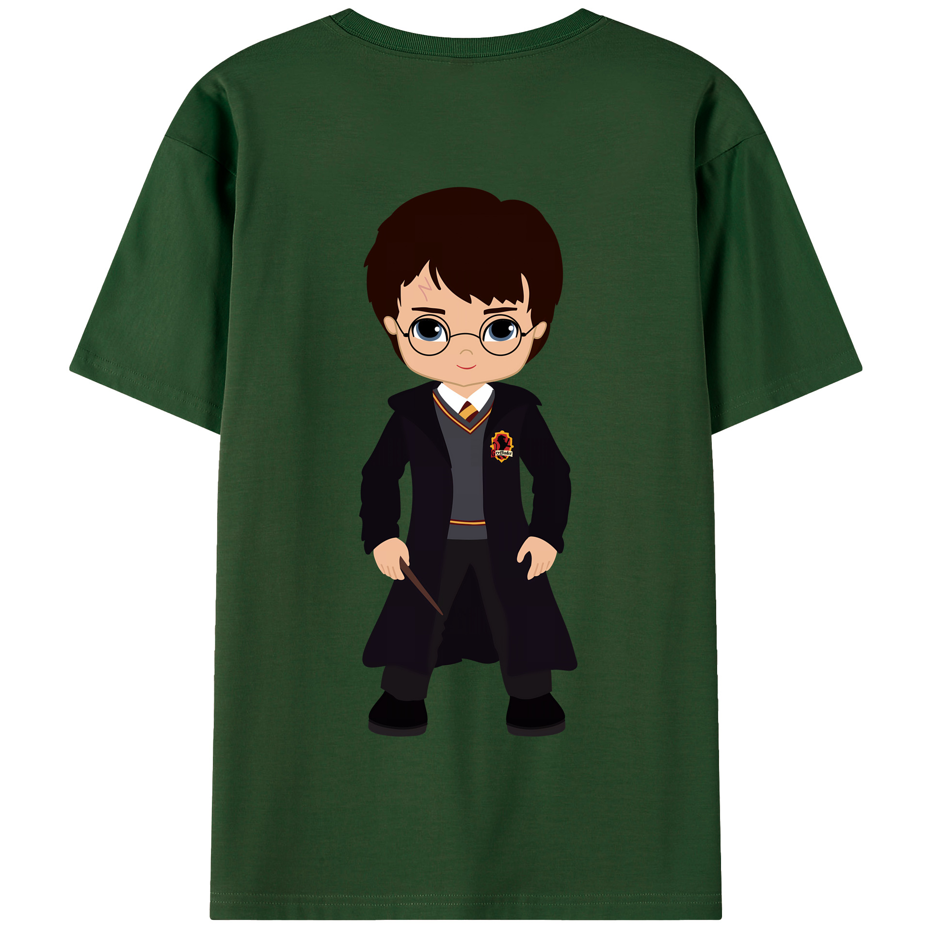 （画像用） Harry Potter ハリー・ポッターシリーズ 綿100％半袖Tシャツ（背面プリント）